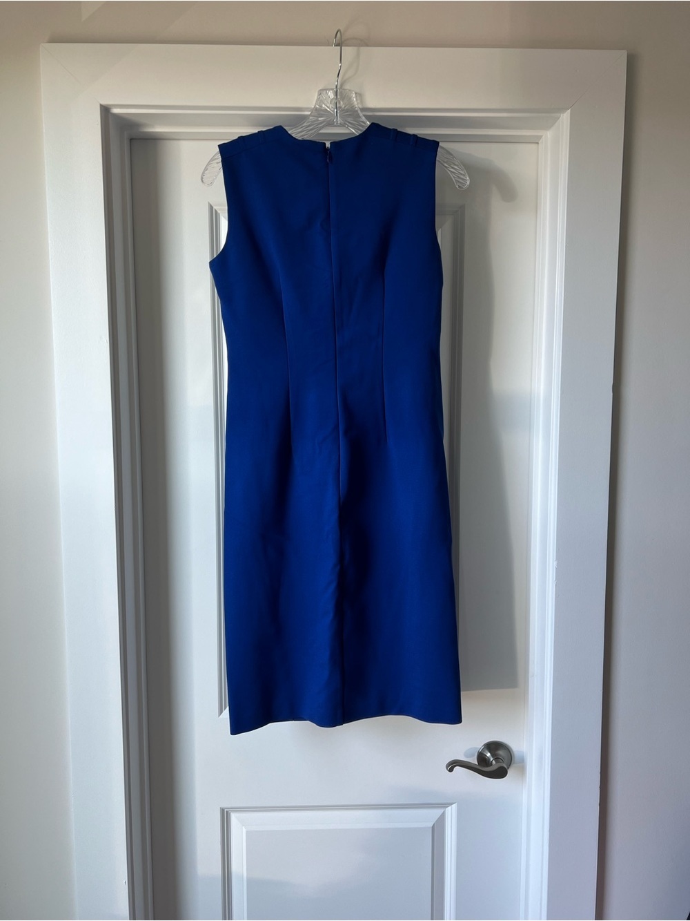 Taylor Sleeveless Cobalt Blue Sheath Dress - Picture 4 of 9